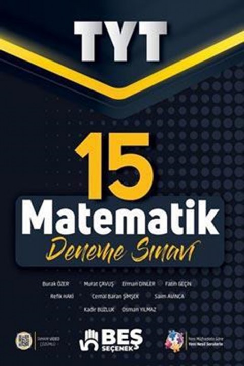 TYT Matematik 15 Deneme Sınavı Beş Seçenek Yayınları