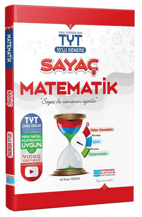 TYT Matematik Sayaç 10lu Deneme Video Çözümlü Evrensel İletişim Yayınları