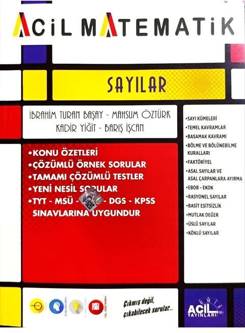 TYT Matematik Sayılar Acil Yayınları