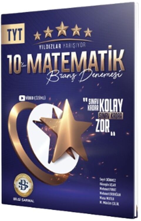 TYT Matematik Yıldızlar Yarışıyor 10 lu Branş Denemesi Bilgi Sarmal Yayınları