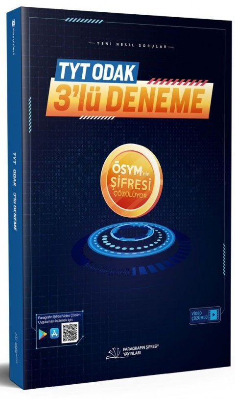 TYT Odak 3'lü Deneme Paragrafın Şifresi Yayınları