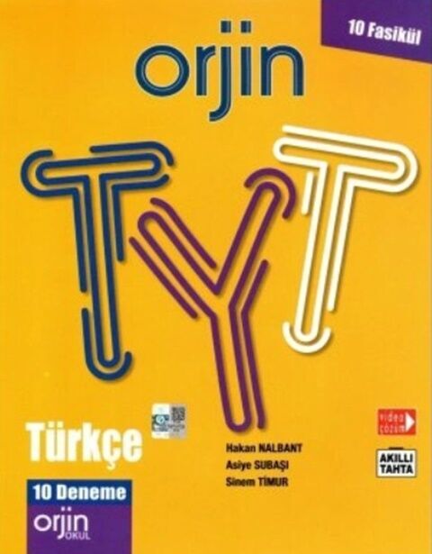 TYT Orjin Türkçe Denemeleri Kurmay Elt Yayınları