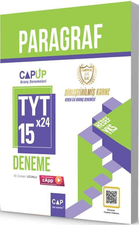TYT Paragraf 15 x 24 Branş Denemesi Çap Yayınları