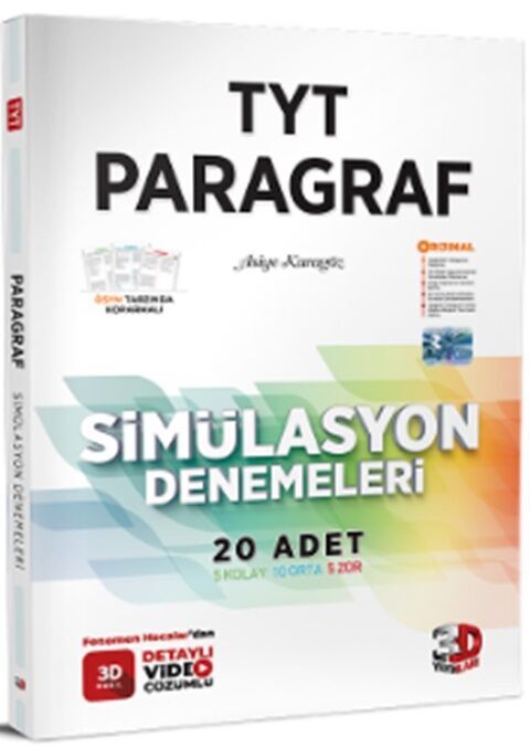TYT Paragraf Simülasyon 20 li Deneme 3D Yayınları