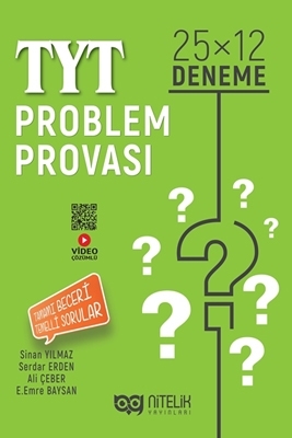 TYT Problem Provası 25 x 12 Deneme  Nitelik Yayınları TYT Problem Provası 25 x 12 Deneme  Nitelik Yayınları