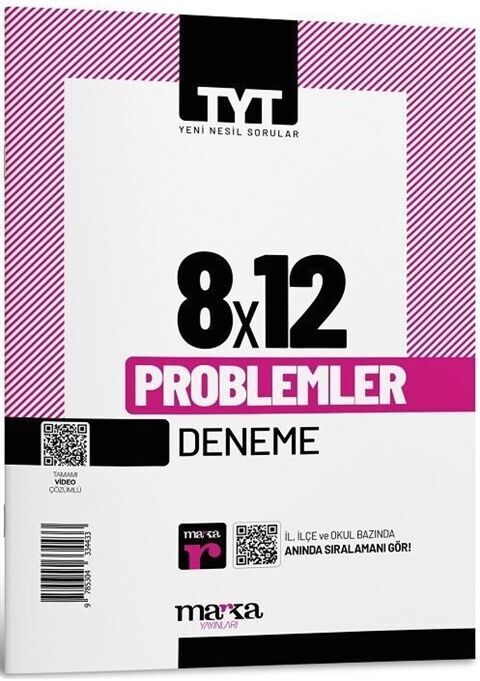 TYT Problemler 8 x 12 Deneme Marka Yayınları