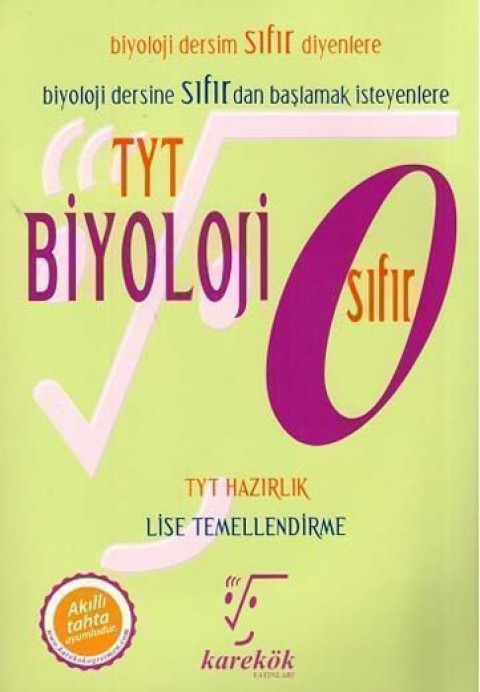 TYT Sıfır Biyoloji Karekök Yayınları