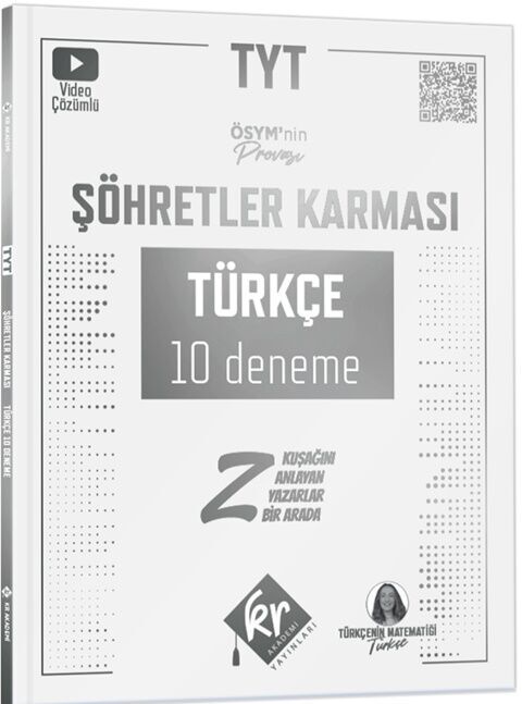 TYT Şöhretler Karması Türkçe 10 Deneme KR Akademi Yayınları