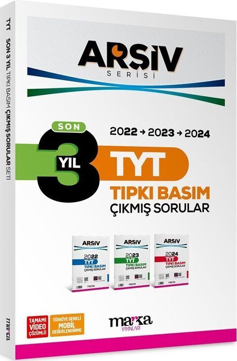 TYT Son 3 Yıl ARŞİV Serisi Tıpkı Basım Fasikül Fasikül Çıkmış Sorular Marka Yayınları