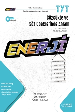 TYT Sözcükte ve Söz Öbeklerinde Anlam Konu Özetli Soru Fasikülü Palme Yayınları