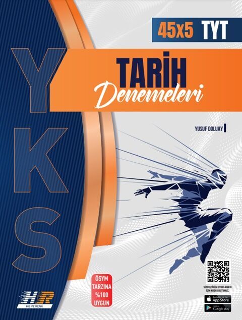 TYT Tarih 45 x 5 Denemeleri Hız ve Renk Yayınları TYT Tarih 45 x 5 Denemeleri Hız ve Renk Yayınları