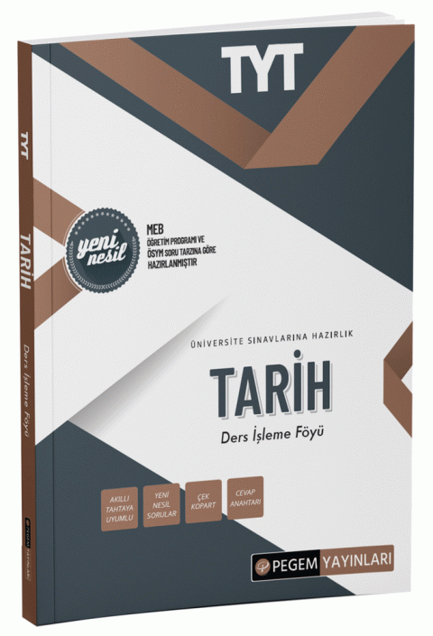 TYT Tarih Ders İşleme Föyü Pegem Akademi Yayıncılık