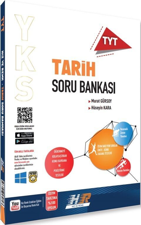 TYT Tarih Soru Bankası Hız ve Renk  Yayınları