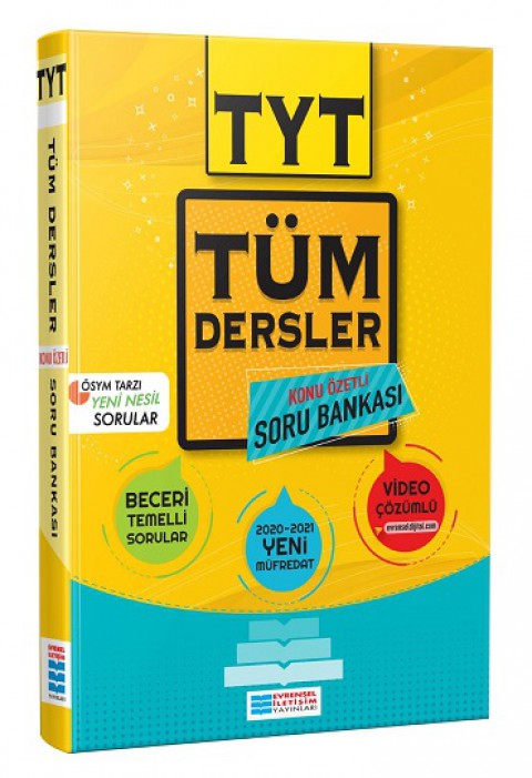 TYT Tüm Dersler Konu Özetli Çözümlü Soru Bankası Evrensel İletişim Yayınları