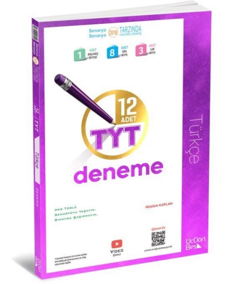 TYT Türkçe 12 li Deneme ÜçDörtBeş Yayınları