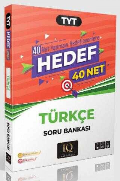 TYT Türkçe Hedef 40 Net Soru Bankası IQ Yayınları
