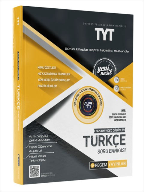 TYT Türkçe Soru Bankası Pegem Akademi Yayıncılık