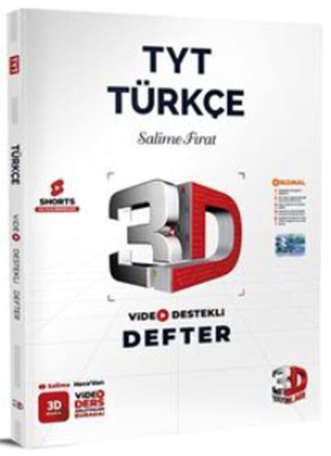 TYT Türkçe Video Destekli Defter 3D Yayınları