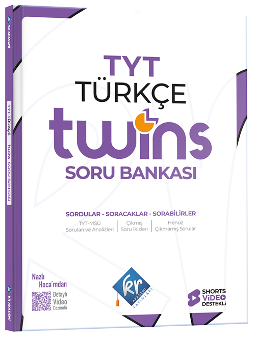 TYT Twins Türkçe Soru Bankası KR Akademi Yayınları