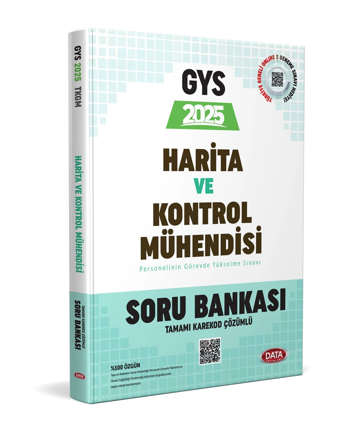 Tapu ve Kadastro Genel Müdürlüğü Harita ve Kontrol Mühendisi Unvan Değişikliği Sınavı Soru Bankası - Karekod Çözümlü Data Yayınları