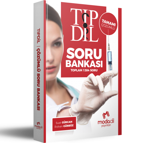TıpDİL Sınavı Tamamı Çözümlü Soru Bankası Modadil Yayınları
