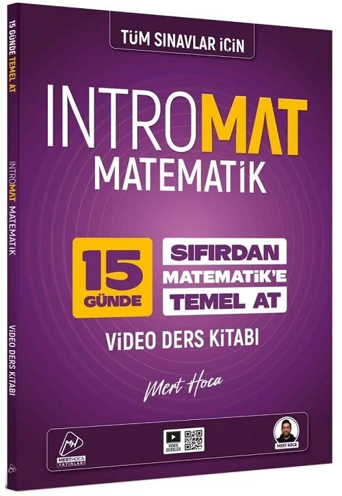 Tüm Sınavlar İçin IntroMat Matematik Video Ders Kitabı Mert Hoca Yayınları