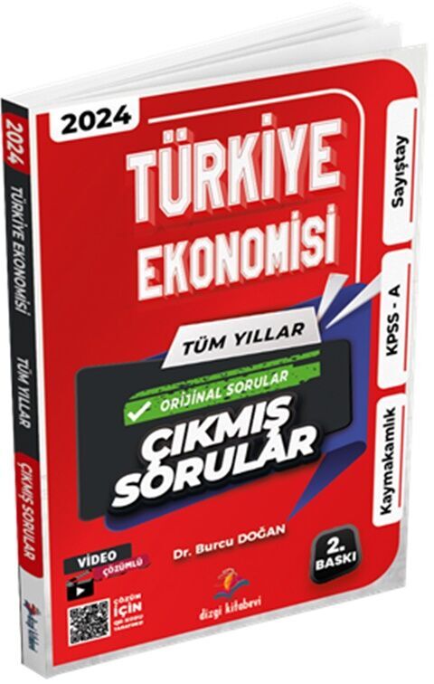 Türkiye Ekonomisi Kaymakamlık KPSS A Sayıştay Tüm Yıllar Tamamı Video Çözümlü Çıkmış Sorular Dizgi Kitap Yayınları