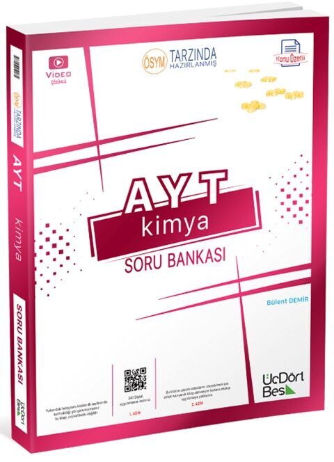 AYT Kimya Soru Bankası ÜçDörtBeş Yayınları