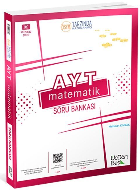 ÜçDörtBeş Yayınları AYT Matematik Soru Bankası ÜçDörtBeş Yayınları