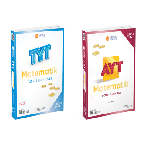 ÜçDörtBeş TYT AYT Matematik Soru Bankası Seti ÜçDörtBeş Yayınları