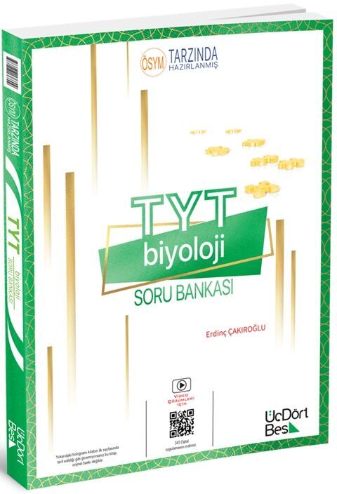TYT Biyoloji Soru Bankası ÜçDörtBeş Yayınları
