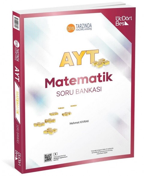 ÜçDörtBeş Yayınları AYT Matematik Soru Bankası ÜçDörtBeş Yayınları