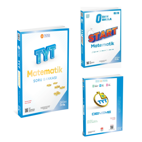 Üçdörtbeş TYT Matematik Soru Bankası ve Deneme Seti 3 Kitap Üçdörtbeş Yayınları