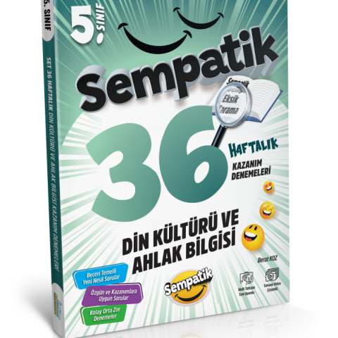 Ünlüler Karması 5. Sınıf Din Kültürü ve Ahlak Bilgisi 36 Haftalık Kazanım Denemeleri