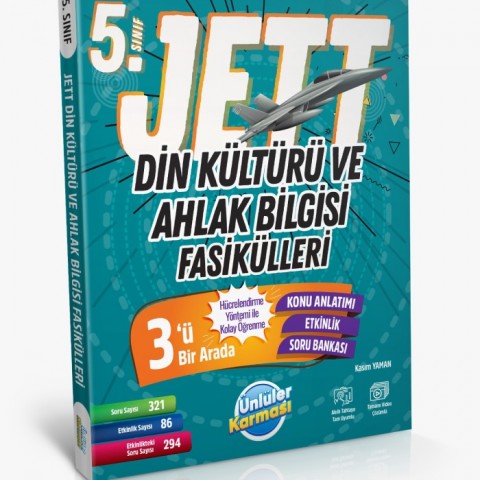 Ünlüler Karması 5. Sınıf Jett Din Kültürü ve Ahlak Bilgisi Fasikülleri 3ü 1 Arada