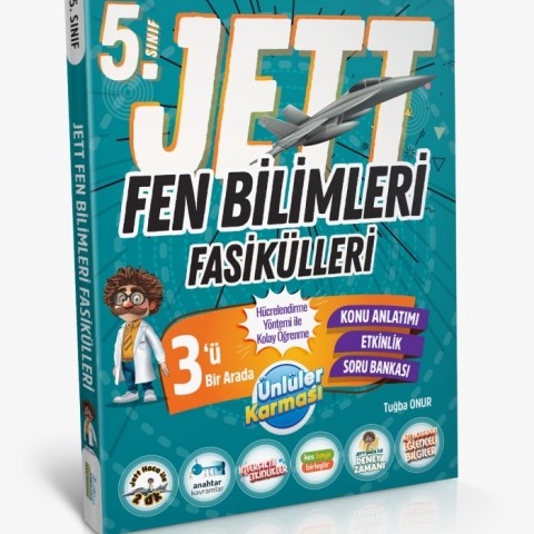 Ünlüler Karması 5. Sınıf Jett Fen Bilimleri Fasikülleri 3ü 1 Arada
