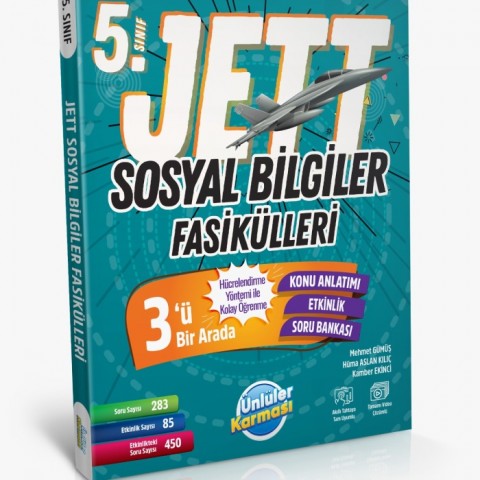 Ünlüler Karması 5. Sınıf Jett Sosyal Bilgiler Fasikülleri 3ü 1 Arada