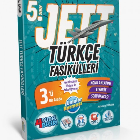 Ünlüler Karması 5. Sınıf Jett Türkçe Fasikülleri 3ü 1 Arada