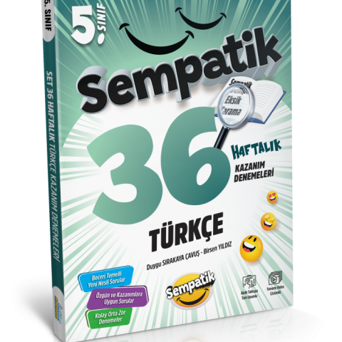Ünlüler Karması 5. Sınıf Türkçe 36 Haftalık Kazanım Denemeleri
