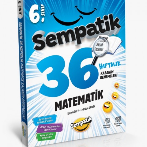 Ünlüler Karması 6. Sınıf Matematik 36 Haftalık Kazanım Denemeleri Ünlüler Karması Yayınları