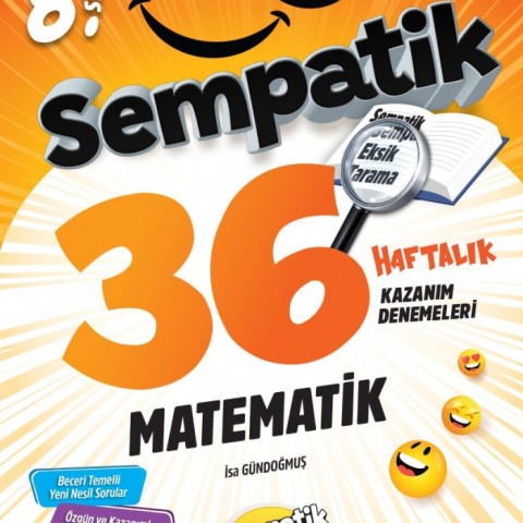 Ünlüler Karması 8. Sınıf Matematik Sempatik 36 Hafta Kazanım Denemeleri Ünlüler Karması