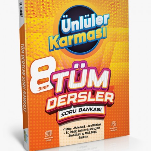 Ünlüler Karması 8.Sınıf Tüm Dersler Soru Bankası Ünlüler Karması Yayınları