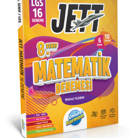 Ünlüler Karması LGS Jett Matematik 16 Deneme Sınavı Ünlüler Karması Yayınları