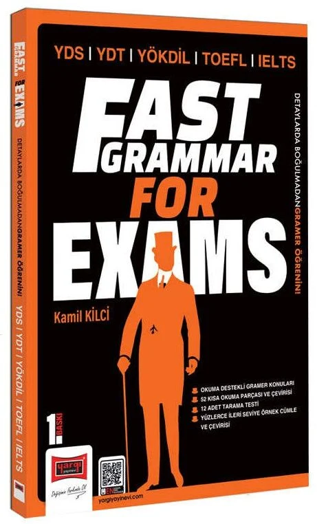 YDS YDT YÖKDİL TOEFL IELTS Fast Grammar For Exams - Kamil Kilci Yargı Yayınları