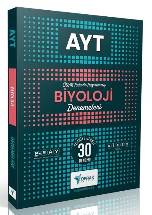 YKS AYT Biyoloji 30 Deneme Çözümlü Toprak Yayıncılık
