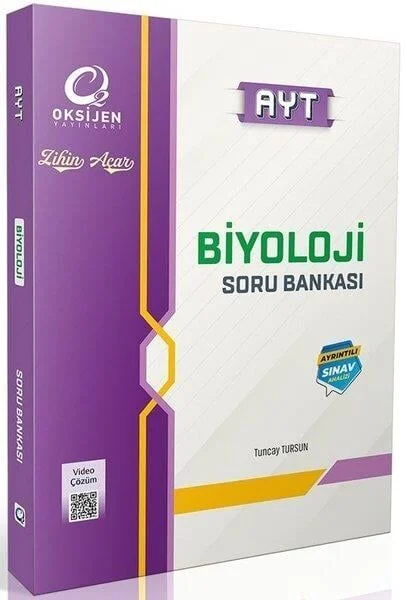 YKS AYT Biyoloji Soru Bankası Çözümlü Oksijen Yayınları