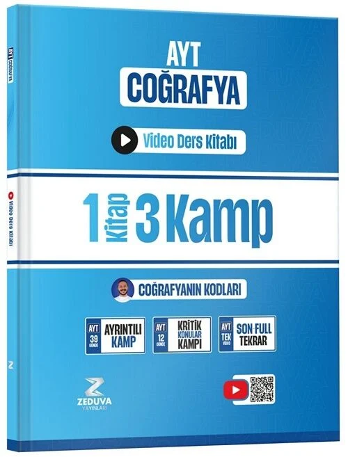 YKS AYT Coğrafyanın Kodları Video Ders Kitabı - Yunus Turan Zeduva Yayınları