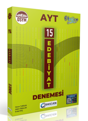 YKS AYT Edebiyat 15 Deneme Oksijen Yayınları