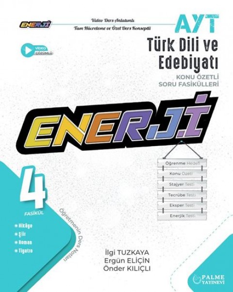 YKS AYT Enerji Edebiyat Konu Özetli Soru Fasikülleri Palme Yayınları