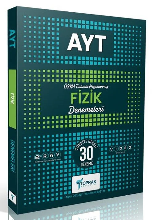 YKS AYT Fizik 30 Deneme Çözümlü Toprak Yayıncılık
